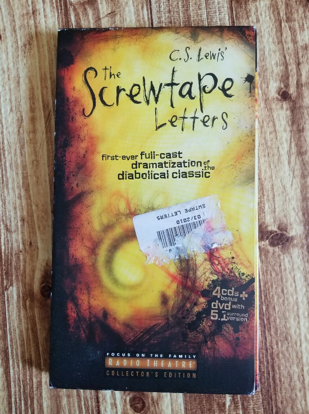 Focus on the Family The Screwtape Letters Radio Theatre C.S. Lewis 4 CD Box Set